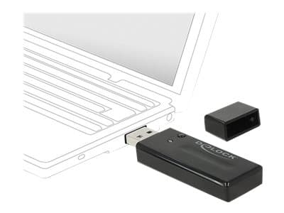 Delock USB 3.0 Dual Band WLAN ac/a/b/g/n Stick - Nettverksadapter - USB 3.0 - Wi-Fi 5 - svart Sort