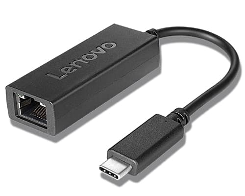 Lenovo USB-C to Ethernet Adapter - Nettverksadapter - USB-C - Gigabit Ethernet x 1 - svart