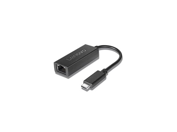 Lenovo USB-C to Ethernet Adapter - Nettverksadapter - USB-C - Gigabit Ethernet x 1 - svart