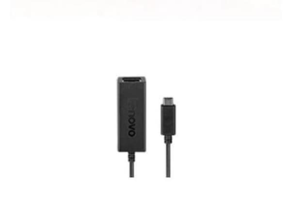 Lenovo USB-C to Ethernet Adapter - Nettverksadapter - USB-C - Gigabit Ethernet x 1 - svart