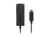 Lenovo USB-C to Ethernet Adapter - Nettverksadapter - USB-C - Gigabit Ethernet x 1 - svart Sort
