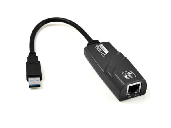 Akyga AK-AD-31 - Nätverksadapter - USB 3.0 - Gigabit Ethernet - svart