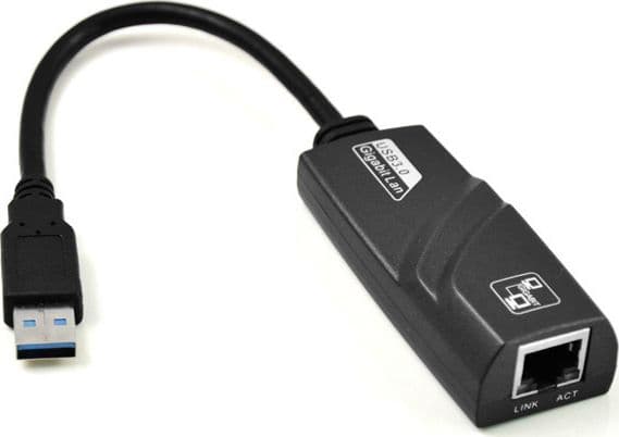 Akyga AK-AD-31 - Nätverksadapter - USB 3.0 - Gigabit Ethernet - svart