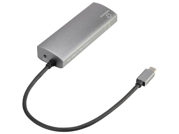 Renkforce RF-3374952, USB 2.0 Type-C, Svart, Grå, USB 3.2 Gen 1 (3.1 Gen 1) Type-A, USB, Windows 10, Windows 7, Windows 8, Windows 8.1, Windows Vista