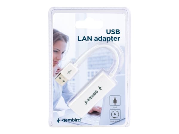 Gembird NIC-U2-02 - Nettverksadapter - USB 2.0 - 10/100 Ethernet