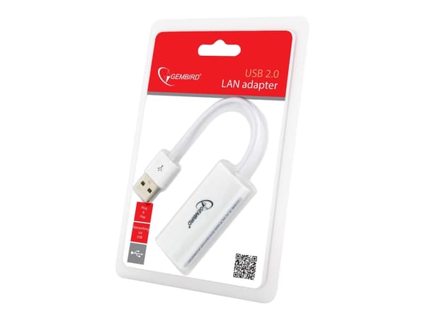 Gembird NIC-U2-02 - Nettverksadapter - USB 2.0 - 10/100 Ethernet