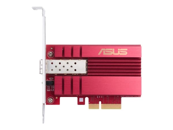 ASUS XG-C100F, Sisäinen, Langallinen, PCI Express, Kuitu, 10000 Mbit/s, Punainen