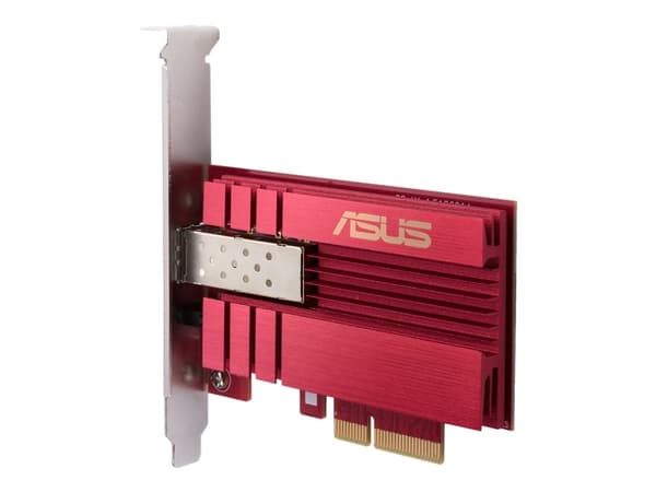 ASUS XG-C100F, Sisäinen, Langallinen, PCI Express, Kuitu, 10000 Mbit/s, Punainen