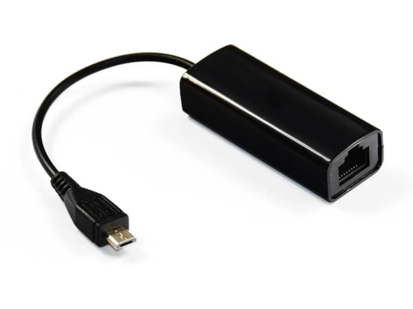MicroConnect - Verkkosovitin - USB - Ethernet x 1 - musta
