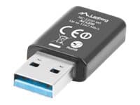 Lanberg NC-1200-WI - Verkkosovitin - USB 3.0 - 802.11ac musta