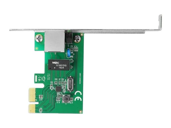 Delock PCI Express Card > 1 x Gigabit LAN - Nätverksadapter - PCIe 1.1 låg profil - Gigabit Ethernet