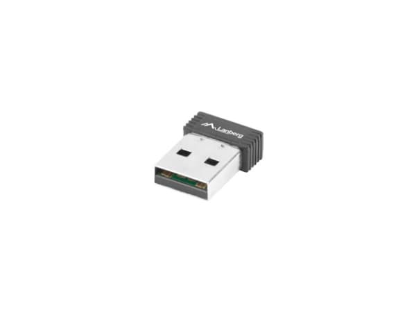 Lanberg NC-0150-WI - Nätverksadapter - USB 2.0 - 802.11b/g/n
