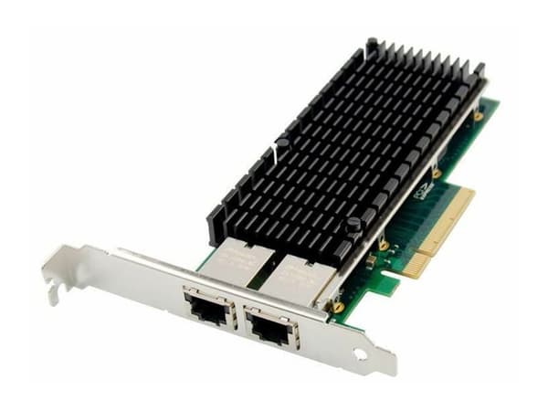 MicroConnect - Nätverksadapter - PCIe 2.1 x8 - 10 Gigabit Ethernet x 2 - grön