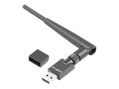 Lanberg NC-0150-WE - Nettverksadapter - USB 2.0 - 802.11b/g/n Sort