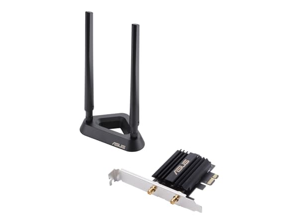 ASUS PCE-AX58BT - Nätverksadapter - PCIe - 802.11a, 802.11b/g/n, Bluetooth 5.0, 802.11ax Svart