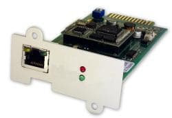 ONLINE USV-Systeme DW7SNMP30, Sisäinen, Langallinen, Ethernet, 100 Mbit/s, Vihreä, Hopea