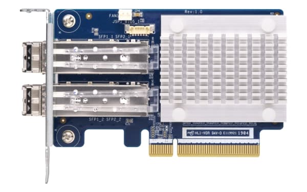 QNAP QXP-16G2FC - Värdbussadapter - PCIe 3.0 x8 låg profil - 16Gb Fibre Channel Gen 5 x 2 - med 2 st. SFP+ sändare (TRX-16GFCSFP-SR) - för QNAP TS-12