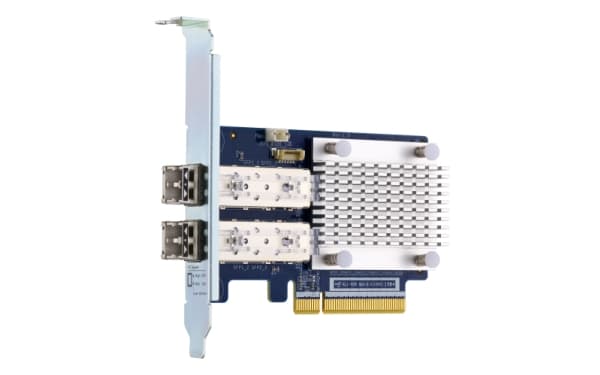 QNAP QXP-16G2FC - Värdbussadapter - PCIe 3.0 x8 låg profil - 16Gb Fibre Channel Gen 5 x 2 - med 2 st. SFP+ sändare (TRX-16GFCSFP-SR) - för QNAP TS-12
