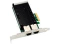 Miniatyrbilde 2 av 3: MicroConnect - Nettverksadapter - PCIe 3.0 x4 - 10 Gigabit Ethernet x 2 - svart, grønn
