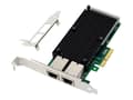 Miniatyrbilde 1 av 3: MicroConnect - Nettverksadapter - PCIe 3.0 x4 - 10 Gigabit Ethernet x 2 - svart, grønn