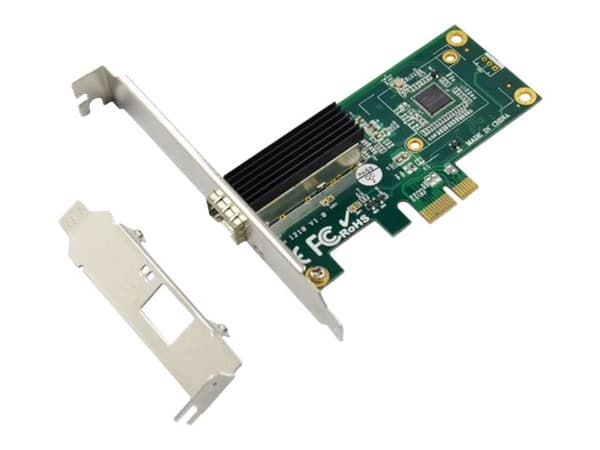 MicroConnect Intel I210 - Nätverksadapter - PCIe 1.1 - SFP (mini-GBIC) - 850 nm / 1310 nm - grön Grön
