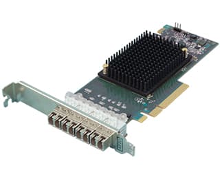 Atto FC-164P, Intern, Koblet med ledninger (ikke trådløs), PCI Express, Ethernet, 6400 Mbit/s, Grønn Grønn