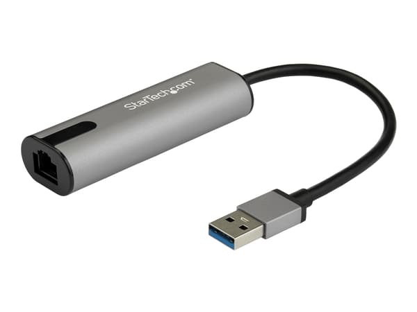 StarTech.com USB 3.0 Type-A till 2,5 Gigabit Ethernet-adapter - 2.5GBASE-T - Nätverksadapter - USB 3.0 - 10M/100M/1G/2.5 Gigabit Ethernet x 1 - svart