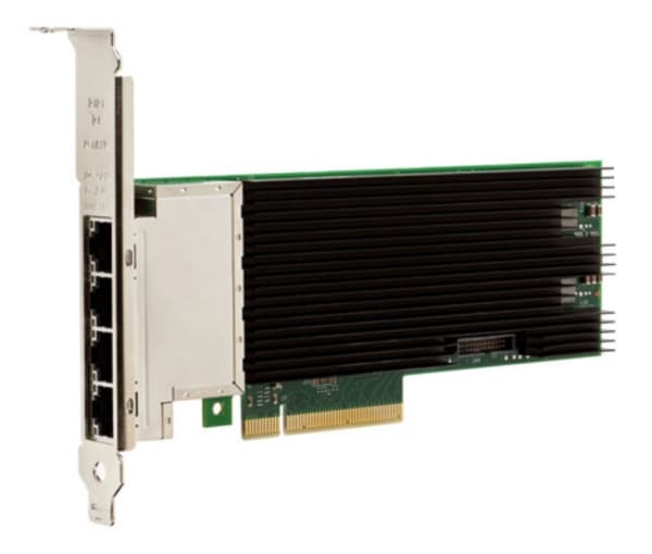 FUJITSU PLAN EP Intel X710-T4 - Nettverksadapter - PCIe 3.0 x8 lav profil - 10Gb Ethernet x 4 - for PRIMERGY CX2550 M5, CX2560 M5, RX2520 M5, RX2530