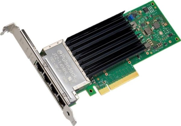 Intel Ethernet Network Adapter X710-T4L - Nettverksadapter - PCIe 3.0 x8 lav profil - 100M/1G/2.5G/5G/10 Gigabit Ethernet x 4