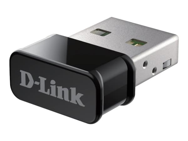 D-Link DWA-181 - Nettverksadapter - USB 2.0 - Wi-Fi 5 Sort