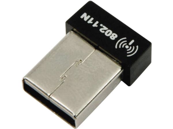 ALLNET ALL0235NANO, Koblet med ledninger (ikke trådløs), USB, WLAN, Wi-Fi 4 (802.11n), 150 Mbit/s, Sort