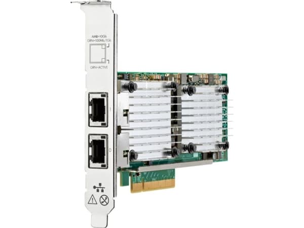 HPE QL41132HLRJ - Nettverksadapter - PCIe 3.0 x8 - 10Gb Ethernet x 2 - for ProLiant DL325 Gen10, DL345 Gen10, DL360 Gen10, DL380 Gen10, XL220n Gen10,