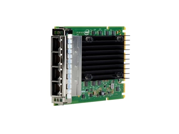 HPE I350-T4 - Nätverksadapter - OCP 3.0 - Gigabit Ethernet x 4 - för ProLiant DL325 Gen10, DL345 Gen10, DL360 Gen10, DX360 Gen10, XL220n Gen10, XL290