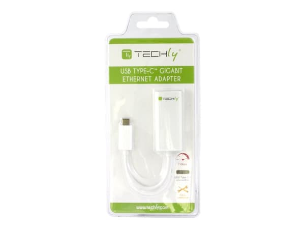 TECHly Converter Cable Adapter USB 3.1 Type CM to Gigabit Ethernet - Nettverksadapter - USB 3.1 - 1GbE - 1000Base-T