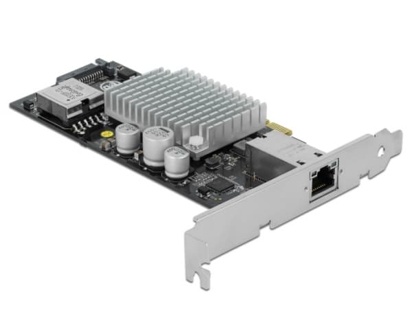 Delock PCI Express Card to 1 x 10GBase-T LAN PoE+ RJ45 - Nätverksadapter - PCIe 3.0 x4 - 10Gb Ethernet (PoE+)