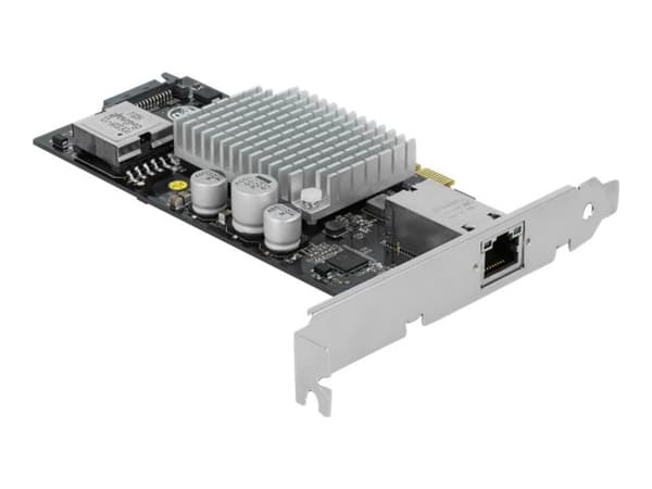 Delock PCI Express-kort til 1 x 10GBase-T LAN PoE+ RJ45 - Nettverksadapter - PCIe 3.0 x4 - 10Gb Ethernet (PoE+)