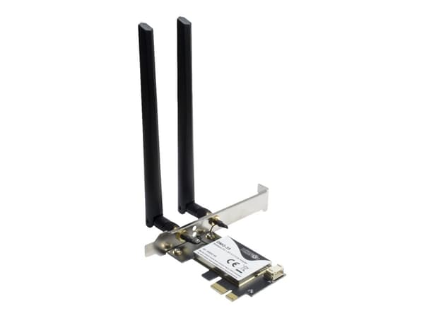 Inter-Tech DMG-35 - Nätverksadapter - PCIe låg profil - Bluetooth 5.0, 802.11ax