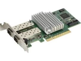 Supermicro AOC-STGF-I2S - Nätverksadapter - PCIe x8 låg profil - 10 Gigabit SFP+ x 2