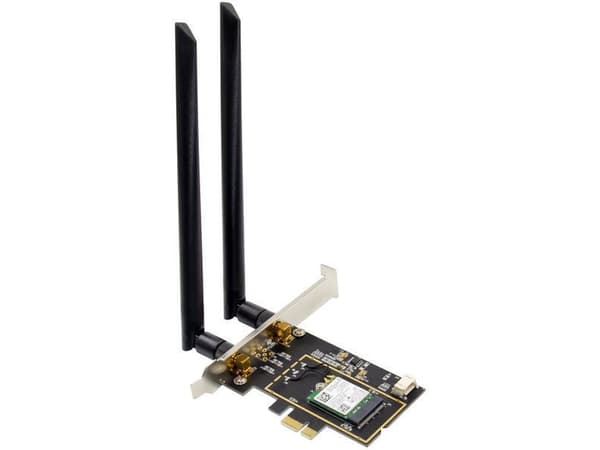 MicroConnect Intel Dual Band Wireless-N 7260 - Nätverksadapter - PCIe 2.0 - Bluetooth 4.0, Wi-Fi 5 - svart