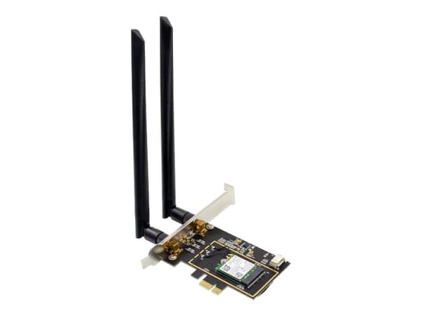 MicroConnect Intel Dual Band Wireless-N 7260 - Nätverksadapter - PCIe 2.0 - Bluetooth 4.0, Wi-Fi 5 - svart Svart