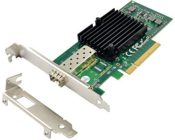 MicroConnect - Nettverksadapter - PCIe 2.0 x8 - 10 Gigabit SFP+ - 850 nm / 1310 nm - grønn