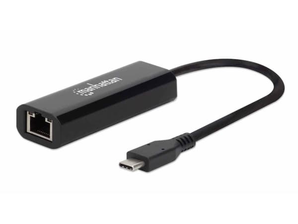 Manhattan 153300, Kabel, USB Type-C, Ethernet, Svart