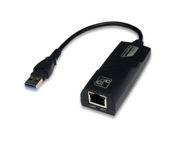 EXSYS EX-1320-2, Koblet med ledninger (ikke trådløs), USB, Ethernet, 1000 Mbit/s, Sort Sort