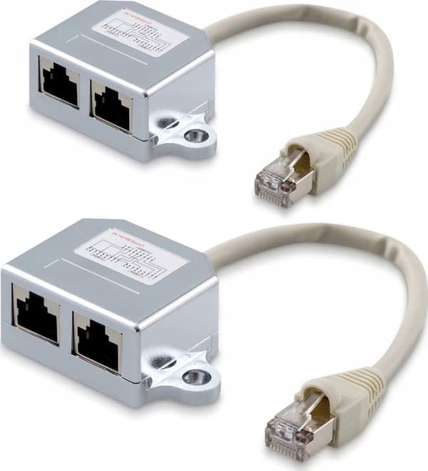 PremiumCord Modulární RJ45 distributor 2 porty 10/100Base T