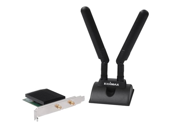 Edimax EW-7833AXP - Nettverksadapter - PCIe - Bluetooth 5.0, 802.11ax Sort