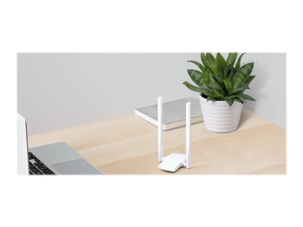 Mercusys MW300UH - Nettverksadapter - USB 2.0 - 802.11b/g/n Hvit
