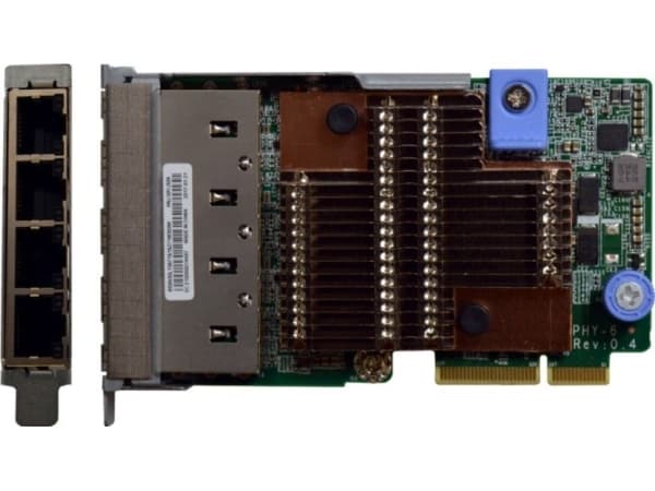 Lenovo ThinkSystem - Nätverksadapter - LAN-on-motherboard (LOM) - Gigabit Ethernet x 4 - för ThinkAgile VX Certified Node 7Y94, 7Z12; ThinkAgile VX78
