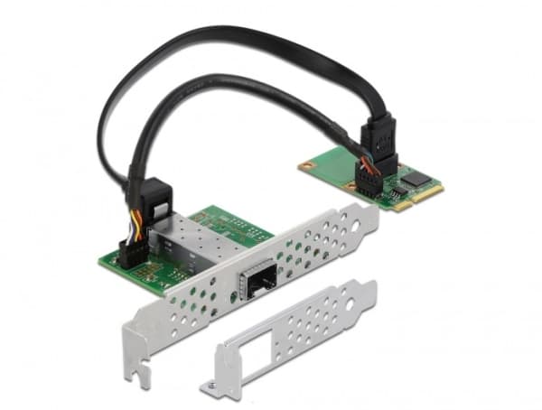 Delock Mini PCIe I/O PCIe full size 1 x SFP Gigabit LAN - Nettverksadapter - PCIe Mini Card - Gigabit SFP x 1