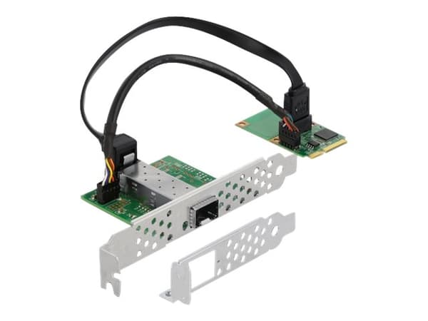 Delock Mini PCIe I/O PCIe full size 1 x SFP Gigabit LAN - Nettverksadapter - PCIe Mini Card - Gigabit SFP x 1