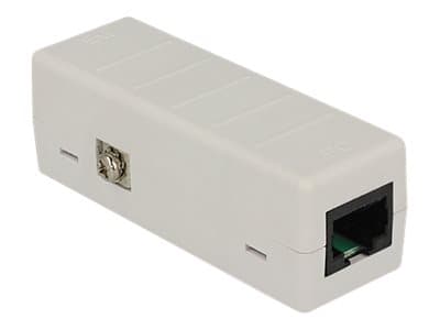 Delock Network Isolator 6 kV RJ45 with PoE - Overspenningsvern Grå